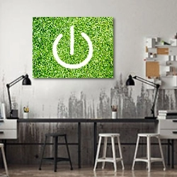 «Зелёный переключатель» в интерьере офиса в стиле лофт