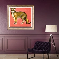 «Lioness» в интерьере в классическом стиле в фиолетовых тонах