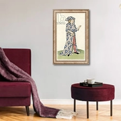 «A Knight of the Garter, c 1470,» в интерьере гостиной в бордовых тонах