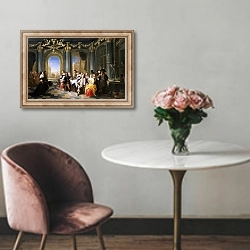 «A Feast in an Interior» в интерьере в классическом стиле над креслом