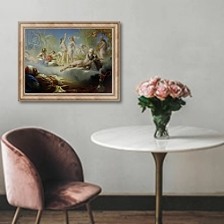 «The Dream of the Believer, c.1870» в интерьере в классическом стиле над креслом
