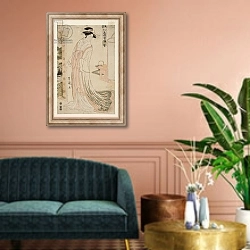 «Wisdom» в интерьере классической гостиной над диваном