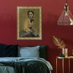 «Принцесса Паулина Метерник» в интерьере спальни с акцентной стеной