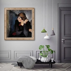 «Portrait of a Woman» в интерьере коридора в классическом стиле