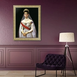 «Императрица Александра Фёдоровна» в интерьере в классическом стиле в фиолетовых тонах
