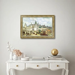 «Расцвет Кремля. Всехсвятский мост и Кремль в конце XVII века. 192» в интерьере в классическом стиле над столом