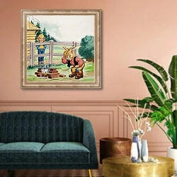 «Brer Rabbit 28» в интерьере классической гостиной над диваном