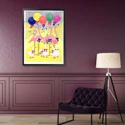 «Balloons» в интерьере в классическом стиле в фиолетовых тонах