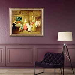 «Night, 1799» в интерьере в классическом стиле в фиолетовых тонах