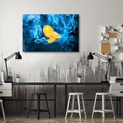 «Лимонный пар» в интерьере офиса в стиле лофт