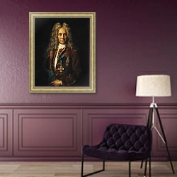 «Портрет графа Г.И.Головкина» в интерьере в классическом стиле в фиолетовых тонах