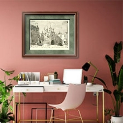 «Palace of Facets» в интерьере современного кабинета в розовых тонах