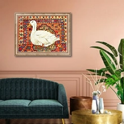 «Aylesbury Carpet Drake» в интерьере классической гостиной над диваном