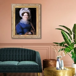 «Louise, Duchess of Saxe-Meiningen» в интерьере классической гостиной над диваном
