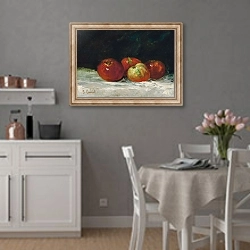 «Red Apples, 1872» в интерьере современной кухни