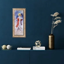 «Arlette Dorgere,» в интерьере в классическом стиле в синих тонах