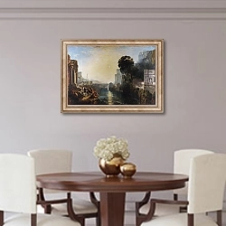 «Дидо, стройщий Карфаген» в интерьере столовой в классическом стиле
