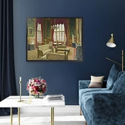 «The River Room, Palace of Westminster» в интерьере в классическом стиле в синих тонах