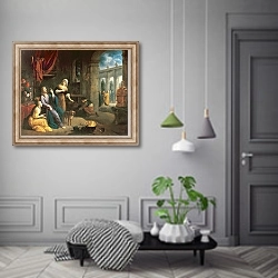 «Jesus at the Home of Martha and Mary» в интерьере коридора в классическом стиле