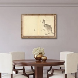 «Two Kangaroos with Details.» в интерьере столовой в классическом стиле