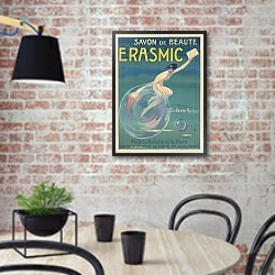«Erasmic» в интерьере кухни в стиле лофт с кирпичной стеной