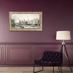 «The Port of London» в интерьере в классическом стиле в фиолетовых тонах