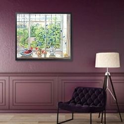 «Cornflowers and Kitchen Garden» в интерьере в классическом стиле в фиолетовых тонах