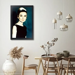 «Хепберн Одри 144» в интерьере столовой в стиле ретро