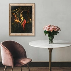 «Judith and Holofernes 2» в интерьере в классическом стиле над креслом