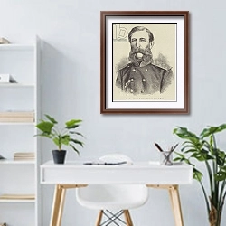 «General Radetzky» в интерьере кабинета в светлых тонах