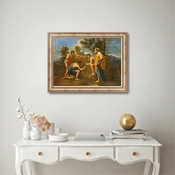 «Arcadian Shepherds» в интерьере в классическом стиле над столом