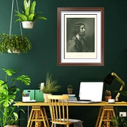 «The Disciple» в интерьере кабинета с зелеными стенами