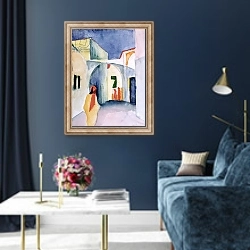 «A Glance Down an Alley» в интерьере в классическом стиле в синих тонах