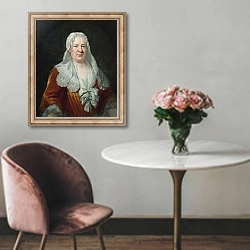 «Portrait of Suzanne Cromelin» в интерьере в классическом стиле над креслом