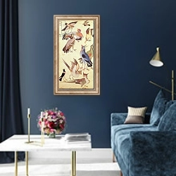 «Ten Birds» в интерьере в классическом стиле в синих тонах