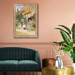 «By the Cottage Gate 2» в интерьере классической гостиной над диваном