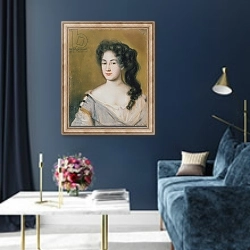 «Portrait of a Lady 2» в интерьере в классическом стиле в синих тонах