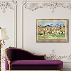 «Гора св. Виктории со стороны окрестностей Гарданны» в интерьере в классическом стиле над комодом