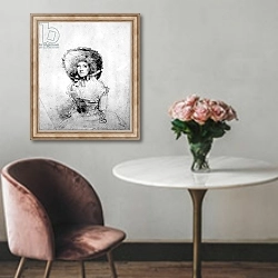 «Mary 'Perdita' Robinson» в интерьере в классическом стиле над креслом