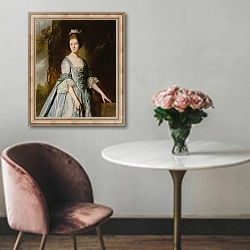 «Portrait of Mary Corrance» в интерьере в классическом стиле над креслом