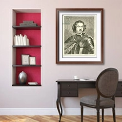 «Peter the Great 4» в интерьере кабинета в классическом стиле над столом