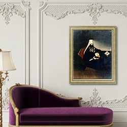«Portrait of the Metropolitan Philaret» в интерьере в классическом стиле над банкеткой