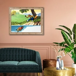 «Brer Rabbit 89» в интерьере классической гостиной над диваном