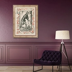 «Imogen, Cymbeline» в интерьере в классическом стиле в фиолетовых тонах