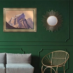 «Перевал. Буря. 1936» в интерьере в классическом стиле в светлых тонах