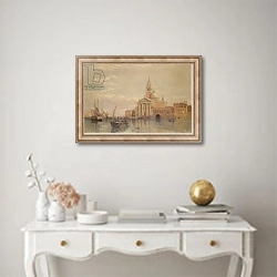 «San Giorgio Maggiore, Venice» в интерьере в классическом стиле над столом