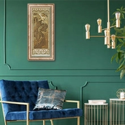 «Etoile Du Matin» в интерьере в классическом стиле с зеленой стеной