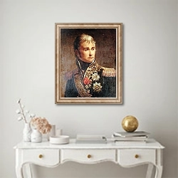 «Portrait of Jean Lannes Duke of Montebello» в интерьере в классическом стиле над столом