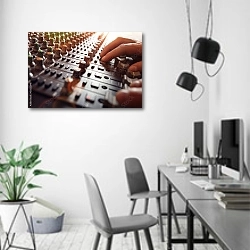 «Студия звукозаписи» в интерьере современного офиса в минималистичном стиле