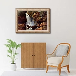 «Водопад Джур-Джур» в интерьере в классическом стиле над комодом